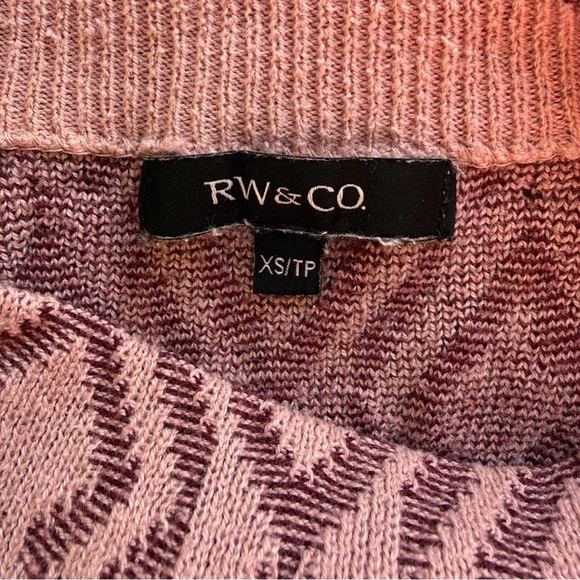 RW&CO. Pink and Black Geometric Patterned Tank Top Size XS Minimalist Capsule - Picture 3 of 10